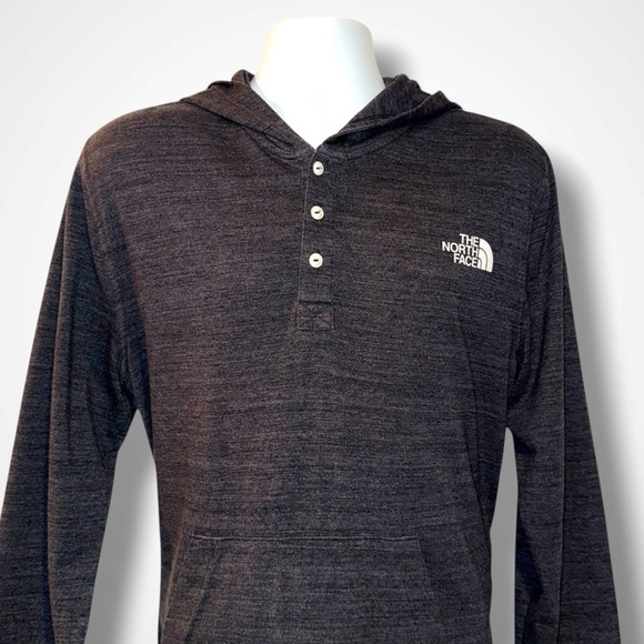 The North Face Men’s Hoodie Lightweight Henley Pullover Gray Size L - Picture 7 of 14